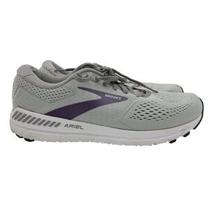 Women's 12 B Brooks Ariel 20 1203151B009 Gray Purple Running Shoes‎ Sneakers